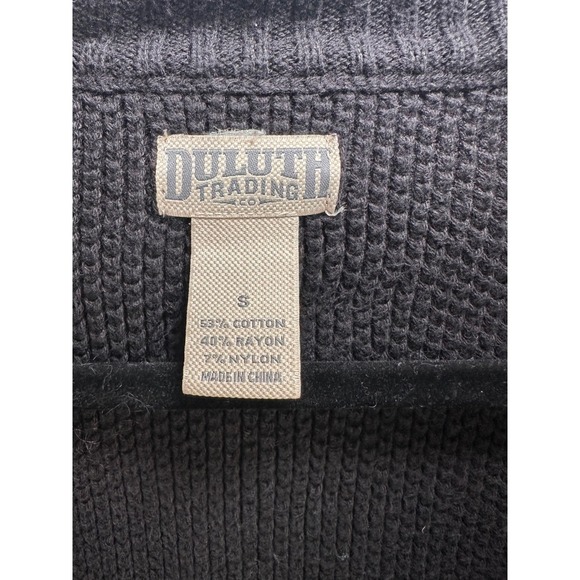 Duluth Trading Co Shawl Collar Knit Cardigan Sweater Women's Size S Cotton Blend - Picture 2 of 4